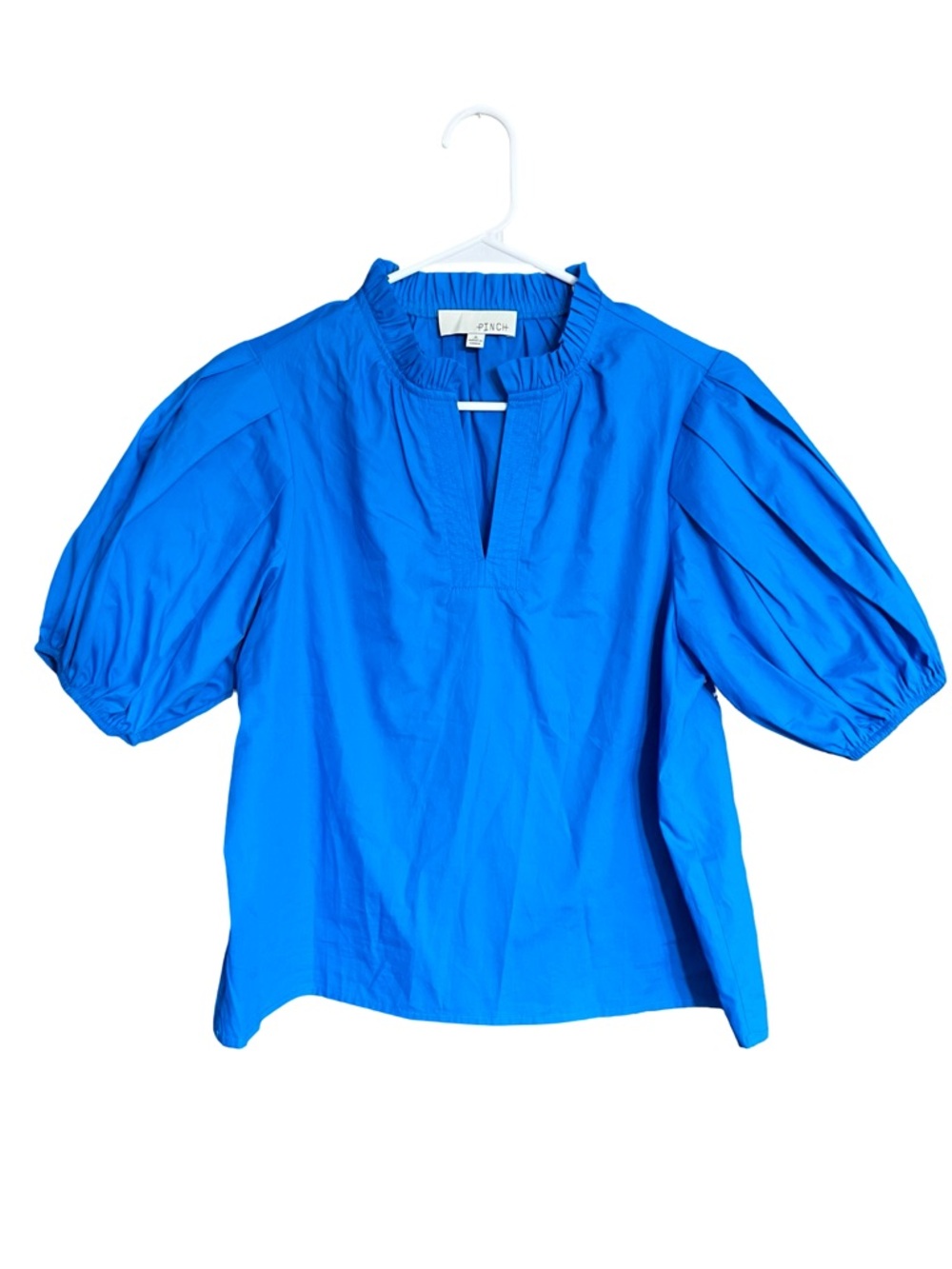 Pinch Women’s Royal Blue Puff Sleeve Popover Top